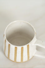 Load image into Gallery viewer, miss harriette *handmade striped ceramic mug*