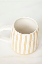 Load image into Gallery viewer, miss harriette *handmade striped ceramic mug*