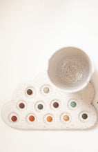 Load image into Gallery viewer, miss painterly simple nesting cloud palette: handmade ceramic painting palette