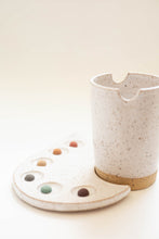 Load image into Gallery viewer, miss painterly simple raindrop nesting palette: handmade ceramic painting palette