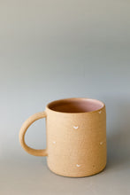 Load image into Gallery viewer, miss joye heart mug : handmade heart thumb mug
