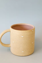 Load image into Gallery viewer, miss joye heart mug : handmade heart thumb mug
