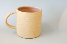 Load image into Gallery viewer, miss joye heart mug : handmade heart thumb mug
