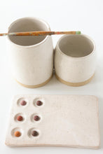 Load image into Gallery viewer, [seconds] miss painterly double brush cup: handmade ceramic watercolor cup
