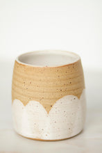 Load image into Gallery viewer, miss sylva low scallop *handmade ceramic thumb indent mug*
